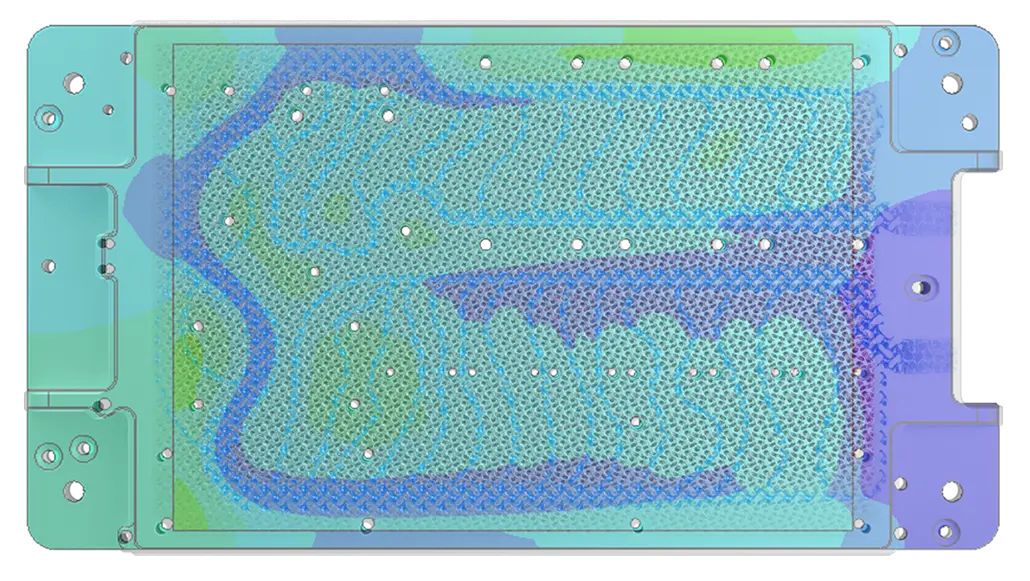 ZeroKelvin design heatmap, optimized flow paths